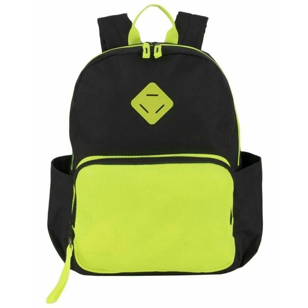 Trailmaker Pro Backpack, Black/Yellow Side Pockets & Adjustable padded Straps